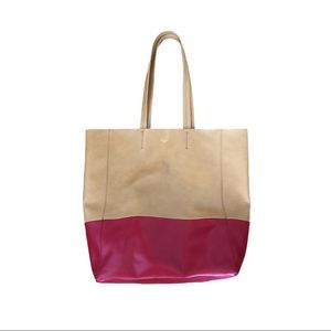 SORIAL‎ TOTE RED TAN BAG